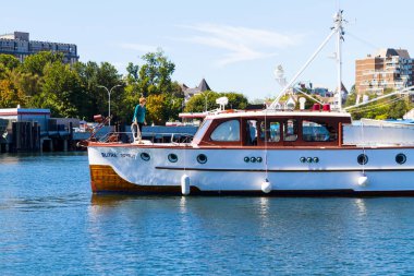 Victoria, BC, Kanada - 3 Eylül 2017: Geleneksel Victoria Klasik Tekne Festivali