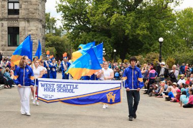 Victoria, British Columbia, 17 Haziran 2019: Victoria, Kanada 'da AID etkinliği