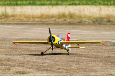 Budaors, Macaristan - 1 Ağustos 2019: Budaors Hava Gösterisi. 