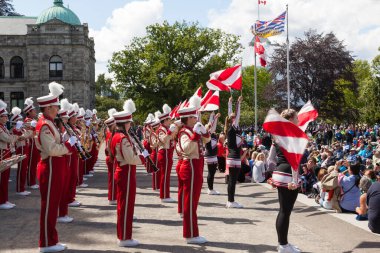 Victoria, British Columbia, 17 Haziran 2019: Victoria, Kanada 'da AID etkinliği