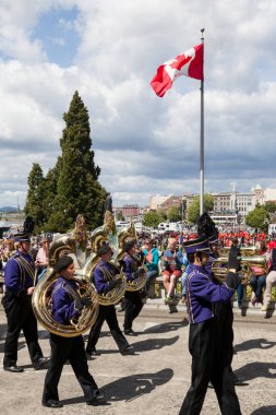 Victoria, British Columbia, 17 Haziran 2019: Victoria, Kanada 'da AID etkinliği