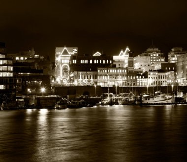 Victoria B.C. Canada 2016 : Inner harbor with Victoria down town in background.