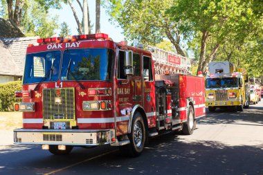 Victoria Kanada Mayıs 22, 2017: Douglas Caddesinde Victoria Günü Geçidi. Bu, Kanada ve ABD 'den 100.000' den fazla insanın katıldığı en büyük geçit töreni..