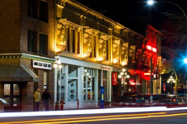 VICTORIA CANADA 1 DEC 2016: Şehir Noel için dekore edildi. Victoria 'nın cazibesi ve güzelliği tüm dünya gezginlerine çok şey katar..