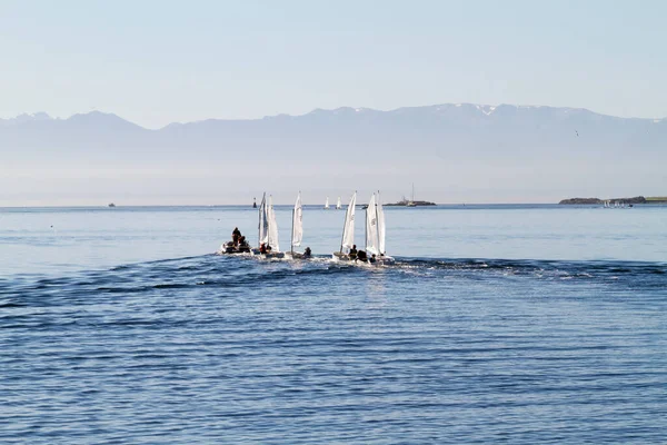 View Boats Lake Daytime — Fotografia de Stock