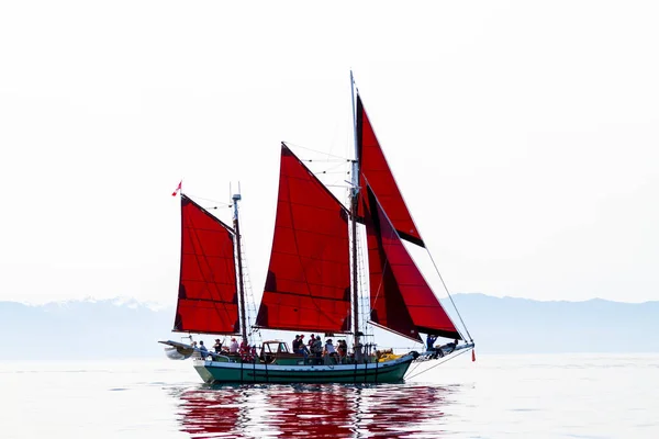 Виктория Канада Сэпт 2016 Ежегодный Victoria Classic Boat Festival Привлекает — стоковое фото