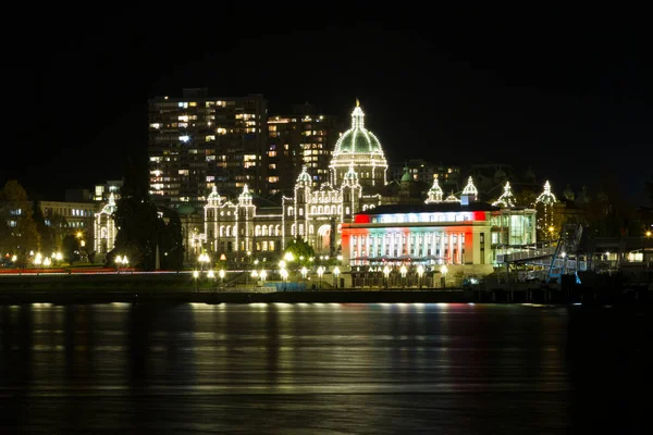 Scenic Shot British Columbia Parliament Building Victoria British Columbia Canada — Zdjęcie stockowe