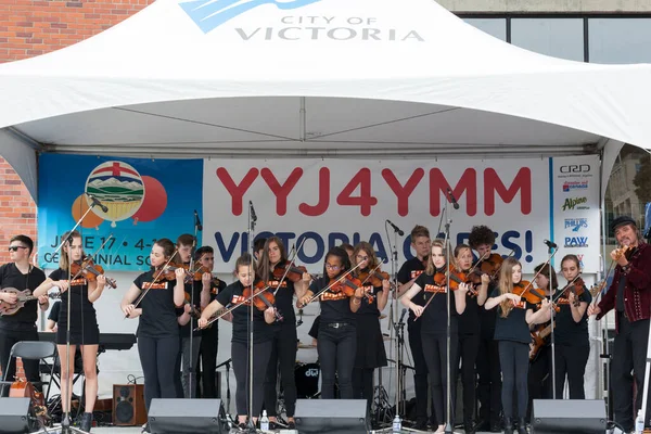 Виктория Британская Колумбия Июня 2019 Года Люди Мероприятии Aid Виктории — стоковое фото