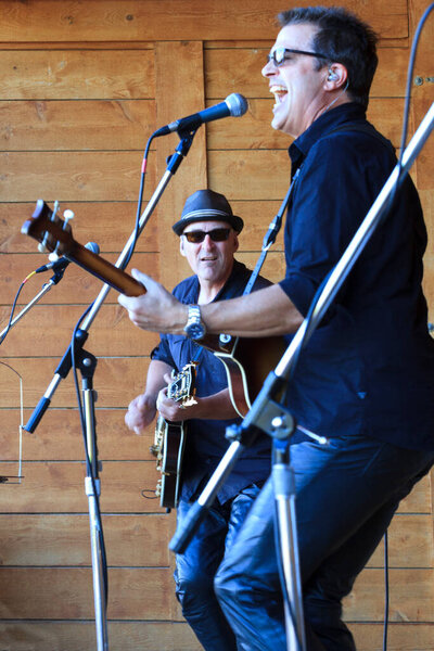 Canada, Victoria - 21 July 2016: performance by local musicians for the townspeople of Victoria