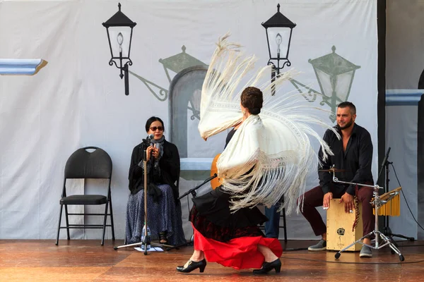 Victoria Flamenco Festival Donne Che Ballano Sul Palco Victoria Canada — Foto Stock