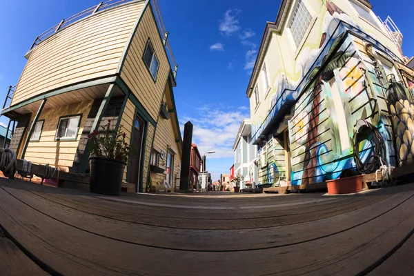 Victoria Canadá Junho 2019 Fishermen Wharf Floating Home Village — Fotografia de Stock