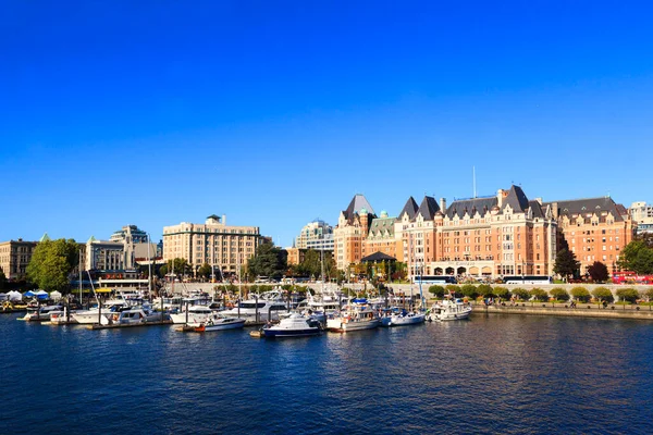 Schilderachtige Opname Van Fairmont Empress Hotel Victoria British Columbia Canada — Stockfoto