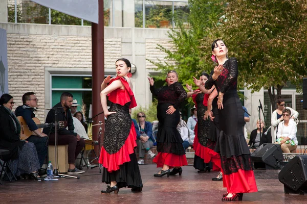 Victoria Flamenco Festival Les Femmes Dansent Sur Scène Victoria Canada — Photo