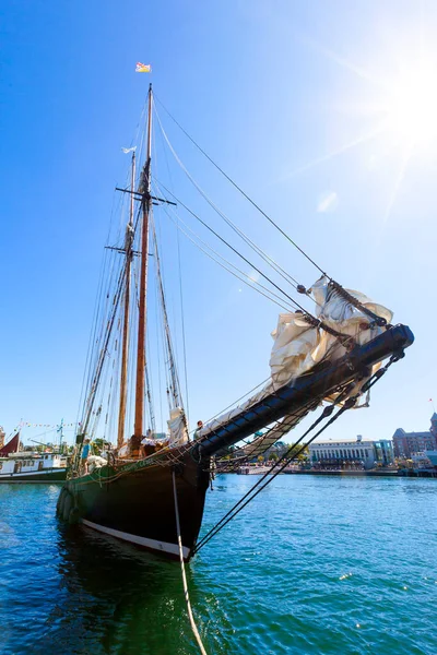 Porto Della Città Durante Giorno Con Yacht — Foto Stock