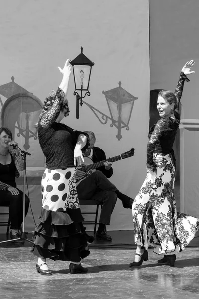 Victoria Flamenco Festival Ženy Tančí Jevišti Victoria Kanada — Stock fotografie