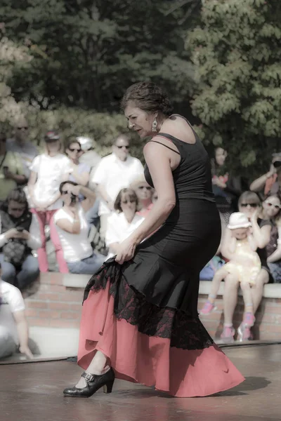 Victoria Flamenco Festival Mulheres Dançando Palco Victoria Canadá — Fotografia de Stock