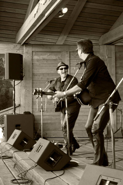 Canada, Victoria - 21 July 2016: performance by local musicians for the townspeople of Victoria