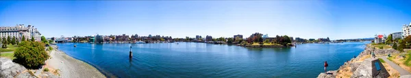 Victoria 加拿大2016年 维多利亚下城为背景 — 图库照片