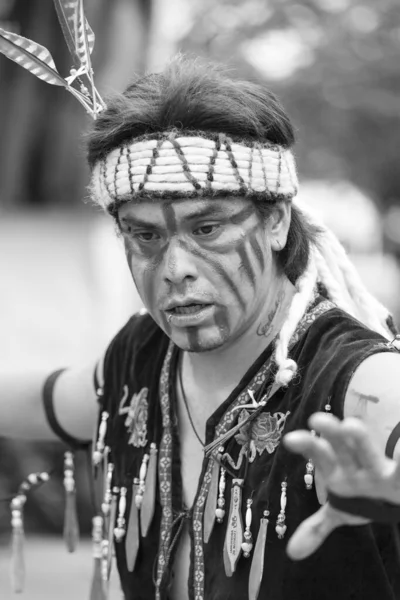 Victoria Kanada Juni 2016 Tänzer Der First Nation Ureinwohner Treten — Stockfoto