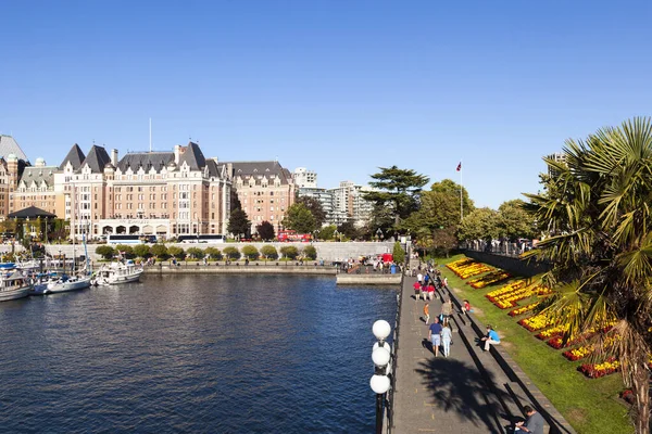Schilderachtige Opname Van Fairmont Empress Hotel Victoria British Columbia Canada — Stockfoto
