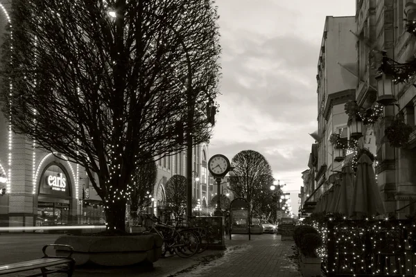 Victoria Canada Dezembro 2016 Cidade Decorada Para Natal Pessoas Estão — Fotografia de Stock