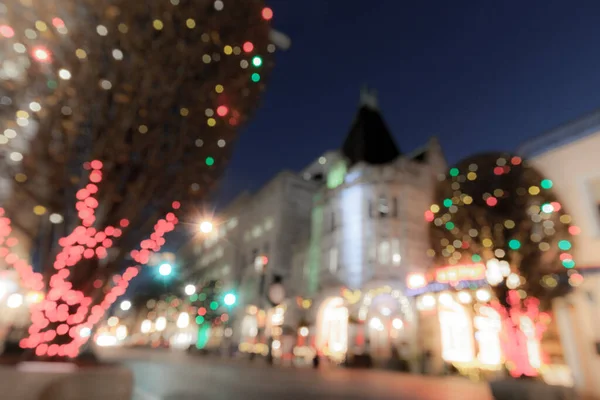 Blurred Background Christmas Lights — Stock Photo, Image