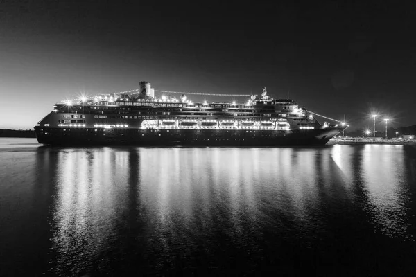 Victoria Canada Jun 2016 Cruiseschepen Nachts Victoria Ogden Point — Stockfoto