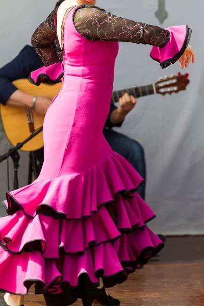 Festival Flamenco Victoria Mujeres Bailando Escenario Victoria Canadá —  Fotos de Stock