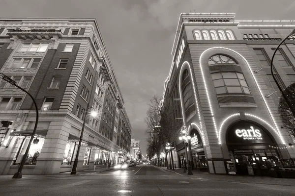 View City Streets Illumination Nighttime — Fotografia de Stock