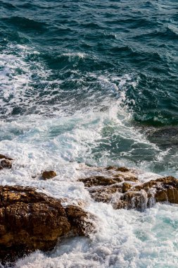 sea waves over rocks