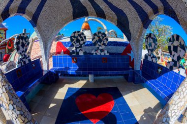 Park Guell, Barselona, mozaik elementler