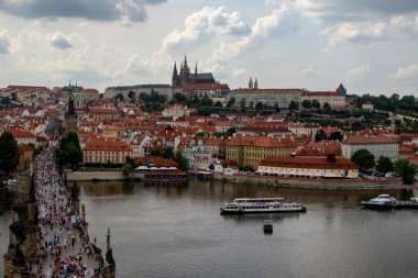 view of ancient architecture of old city at sunny day 