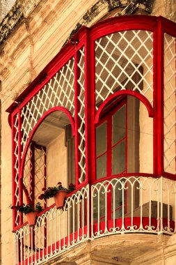 Şehrin eski ahşap penceresi