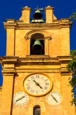 old street in the city of Valletta, Malta