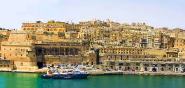 the city of the ancient fortress in the old town of Valletta, Malta