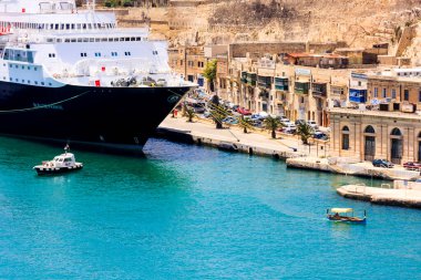 the city of the ancient fortress in the old town of Valletta, Malta