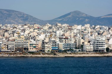 İsrail 'in kuzeyindeki Akdeniz adasının manzarası.
