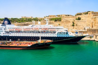 the city of the ancient fortress in the old town of Valletta, Malta