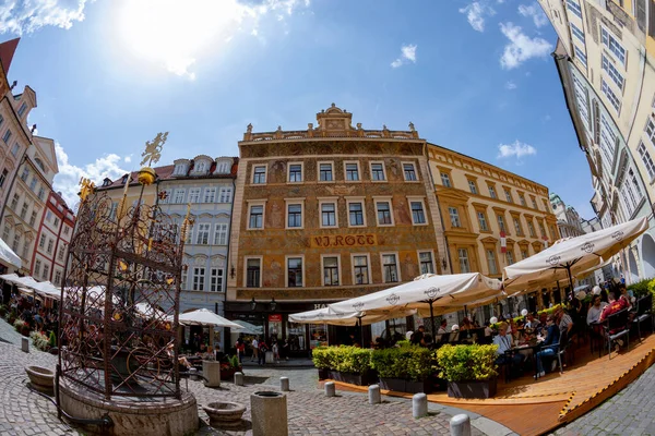 捷克共和国普拉克 2018年7月5日 布拉格旧城市中心也被称为 普拉哈1 Praha 是该市历史最悠久的地区 也就是布拉格旧城 — 图库照片