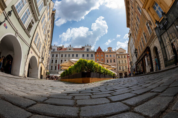 Praque, Czech Republic - JULY 5, 2018: Old Town Prague city center also called 