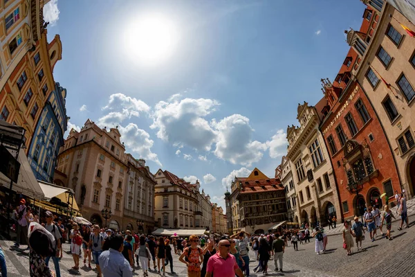Praga Czechy Czerwca 2018 Dom Rodzinny Kafki Rynku Starego Miasta — Zdjęcie stockowe