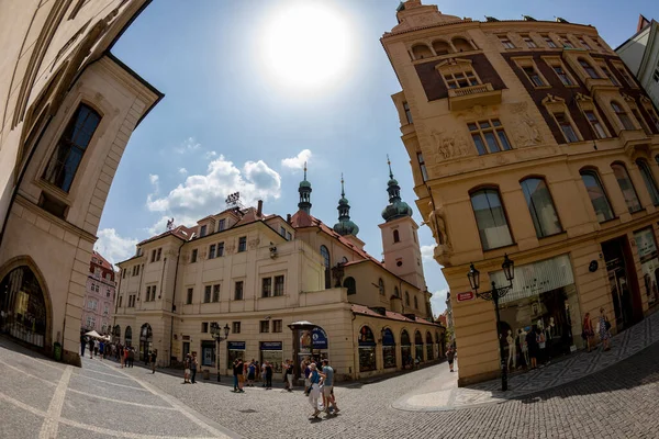 Praga Czechy Ulica Miejska — Zdjęcie stockowe