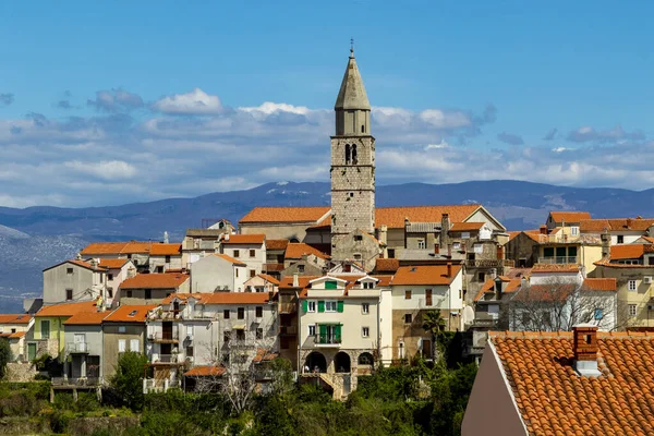 Piękne Miasto Vrbnik Wyspa Krk Chorwacja — Zdjęcie stockowe