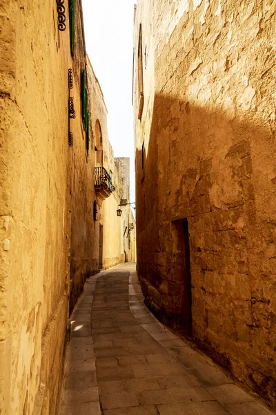 Stara Ulica Valletta Malta — Zdjęcie stockowe
