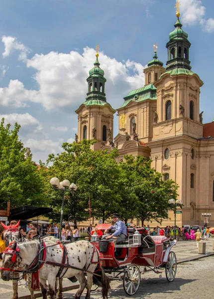 Prague Czech Republic Jun 2018 Church Nicholas Square Church — Stock Photo, Image