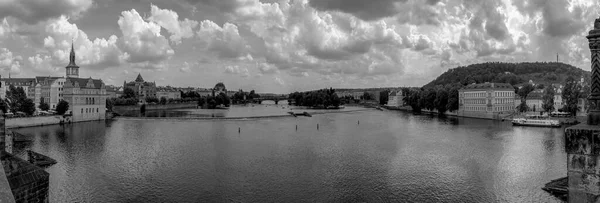 Praque Czech Republic June 2018 Aerial View Charles Bridge Vitus — стокове фото