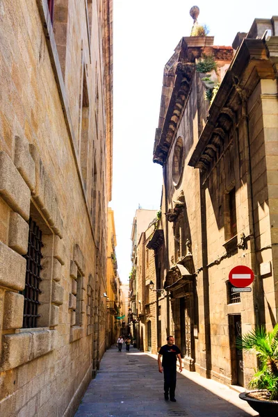 Sevilha Espanha Outubro 2019 Fachada Cidade Barcelona — Fotografia de Stock