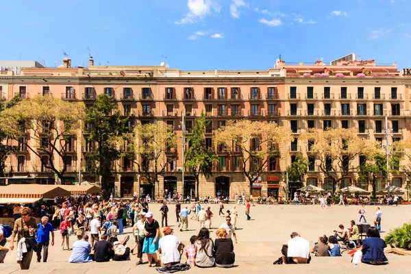 Seville Spanje Oktober 2019 Gevel Van Stad Barcelona — Stockfoto