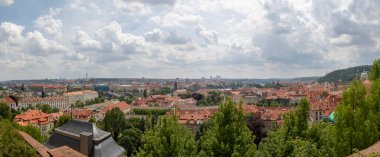 Prague Czech Republic - June 19, 2018: Red Roofline in Praque 