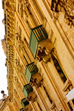 old street in the city of Valletta, Malta
